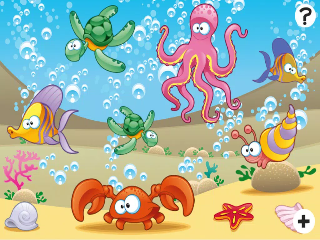 A Find the Mistake Ocean Game for Children: Learn and Play with Water Animals iPad Screenshots