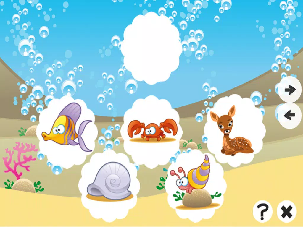 A Find the Mistake Ocean Game for Children: Learn and Play with Water Animals iPad Screenshots