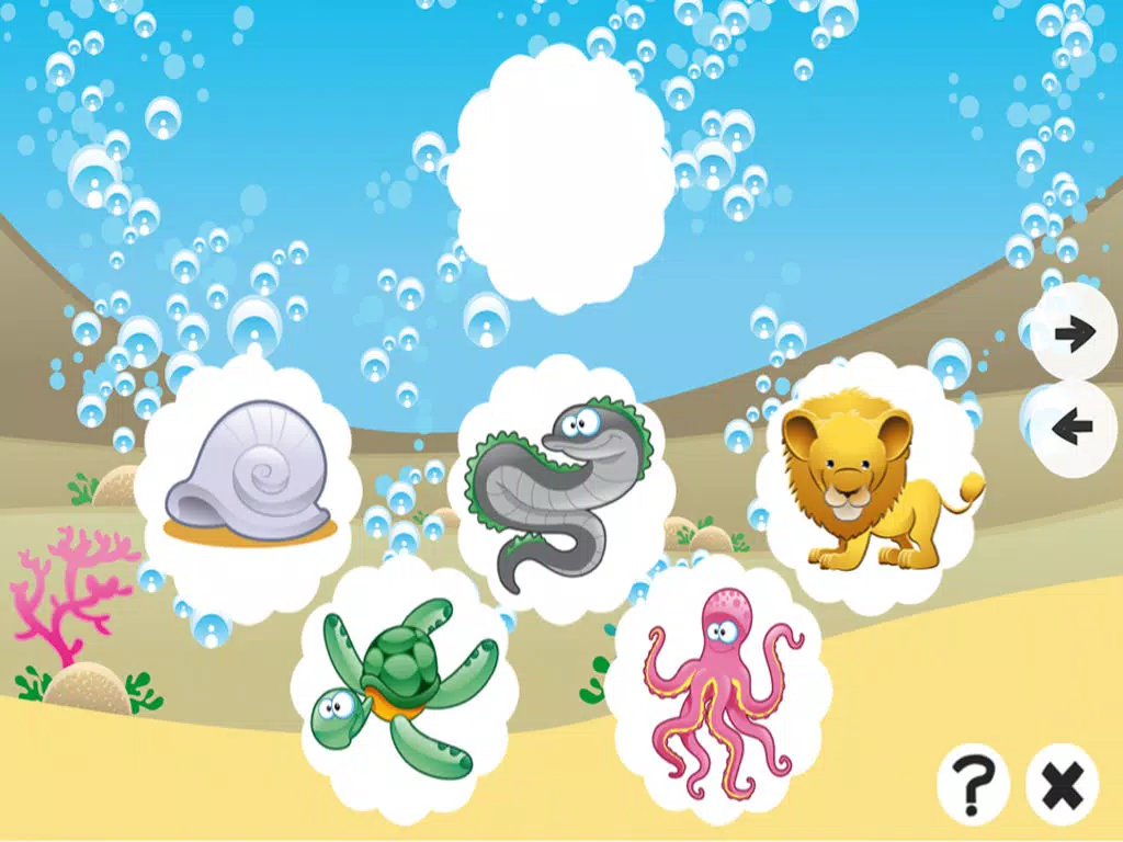 A Find the Mistake Ocean Game for Children: Learn and Play with Water Animals iPad Screenshots