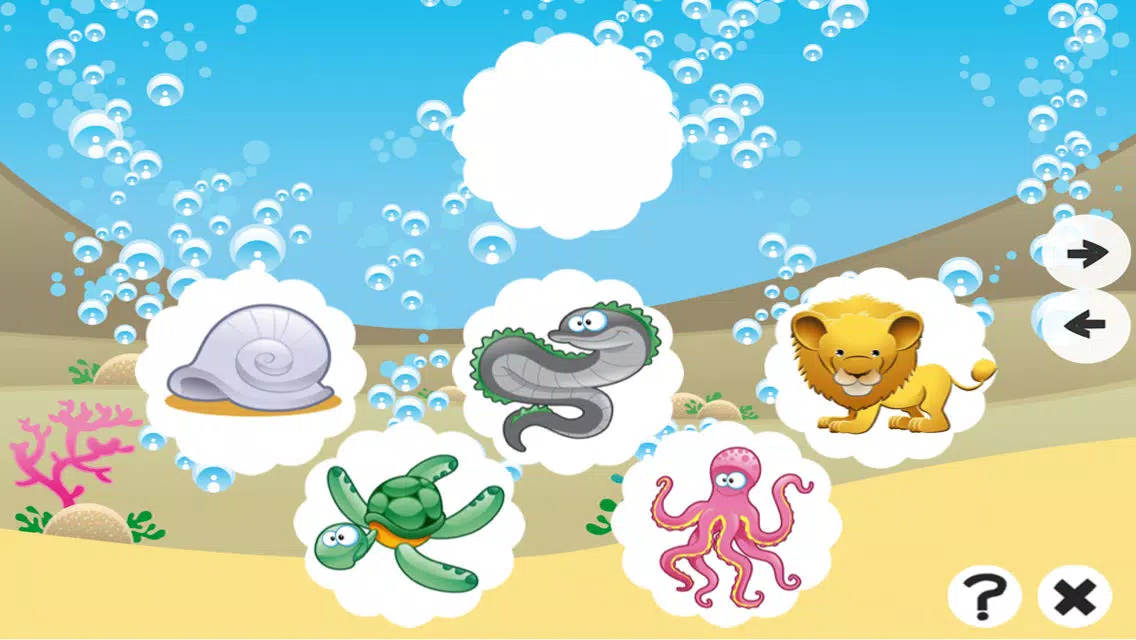 A Find the Mistake Ocean Game for Children: Learn and Play with Water Animals Screenshots