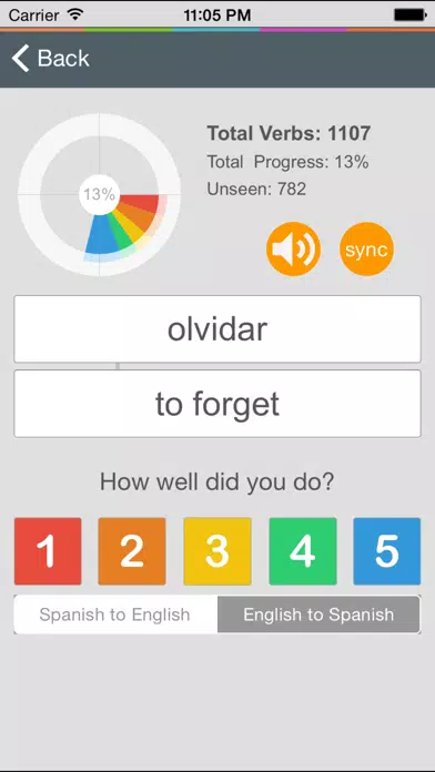 Spanish Verb Coach - Learn Subject Pronouns and Practice Verb Conjugations Screenshots