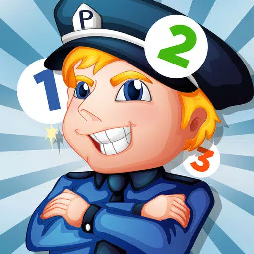 A counting game for children with police-men to learn to count 1-10 A counting game for children with police-men to learn to count 1-10
