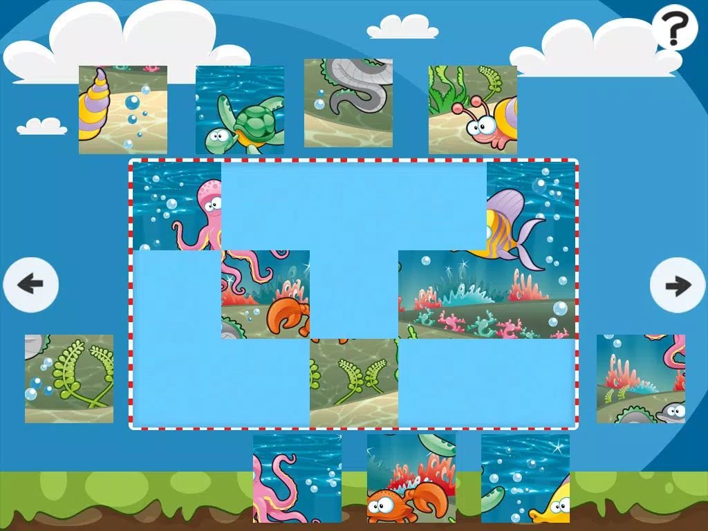 An Ocean Jigsaw Puzzle for Pre-School Children with Animals of the Sea iPad Screenshots