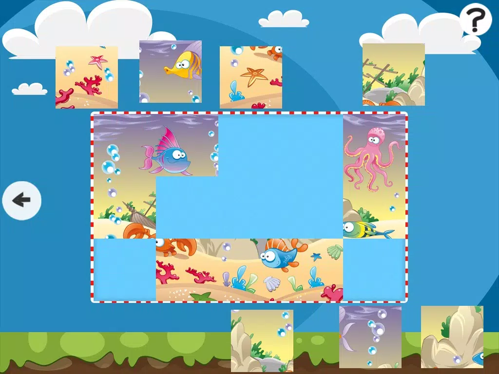 An Ocean Jigsaw Puzzle for Pre-School Children with Animals of the Sea iPad Screenshots