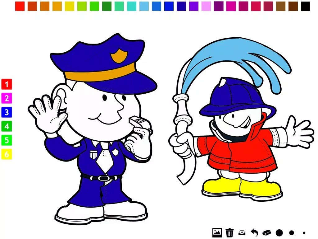 A Coloring Book of Occupations for Children: Learn to draw and color your dream job iPad Screenshots