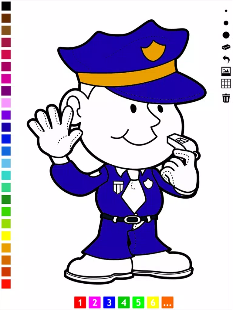 A Coloring Book of Occupations for Children: Learn to draw and color your dream job iPad Screenshots