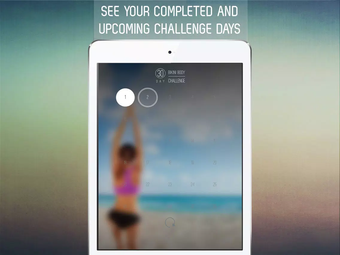 30 Day Bikini Body Workout Challenge for Full Body Tone iPad Screenshots