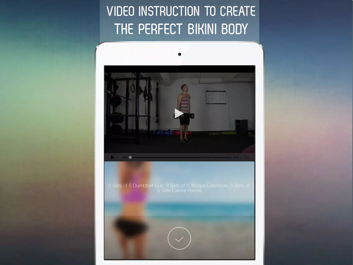 30 Day Bikini Body Workout Challenge for Full Body Tone iPad Screenshots