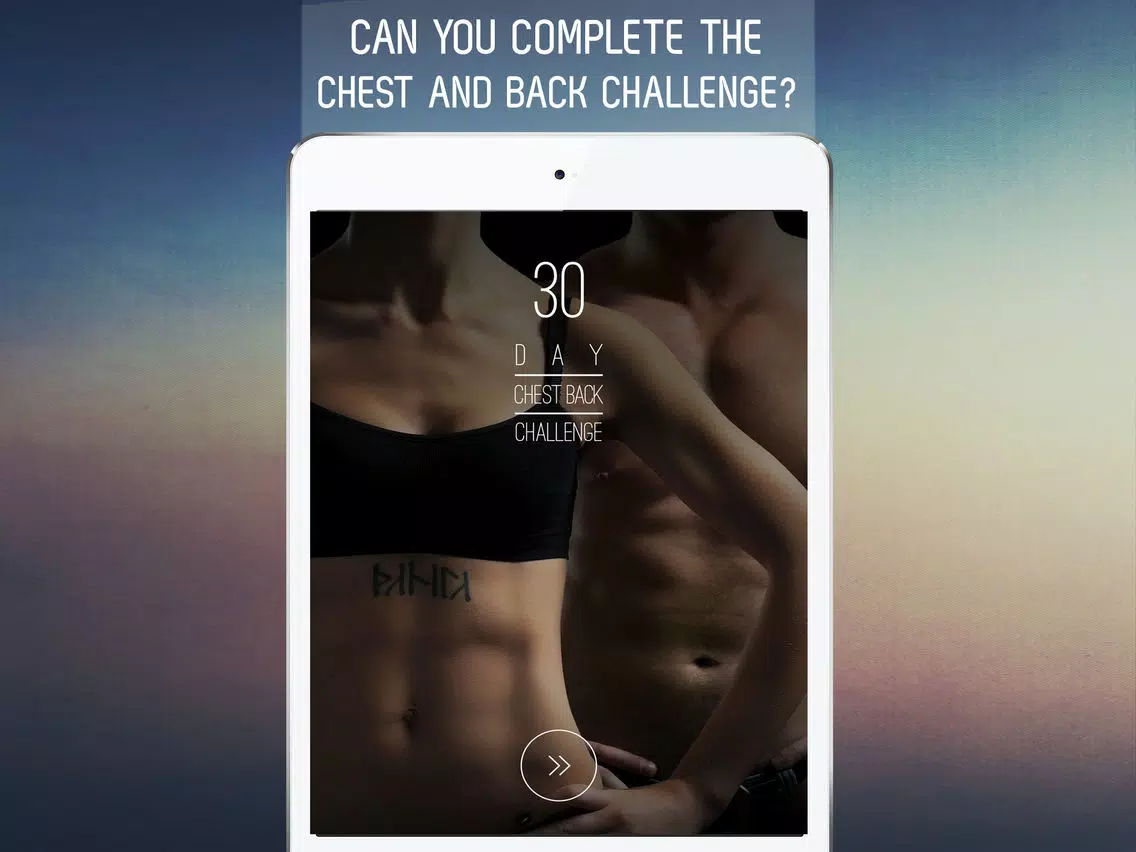 30 Day Chest and Back Challenge for Upper Body Workout iPad Screenshots
