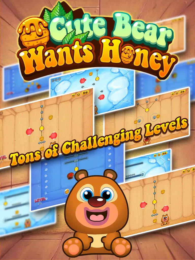 Where's my honey? — Action physics puzzle game iPad Screenshots