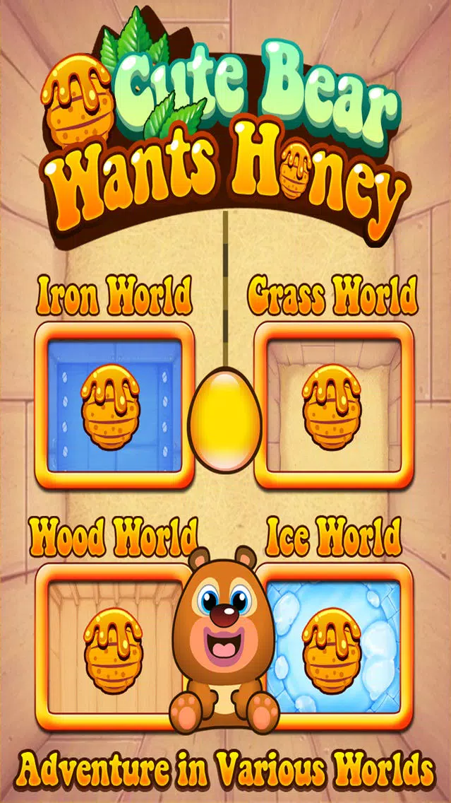 Where's my honey? — Action physics puzzle game Screenshots