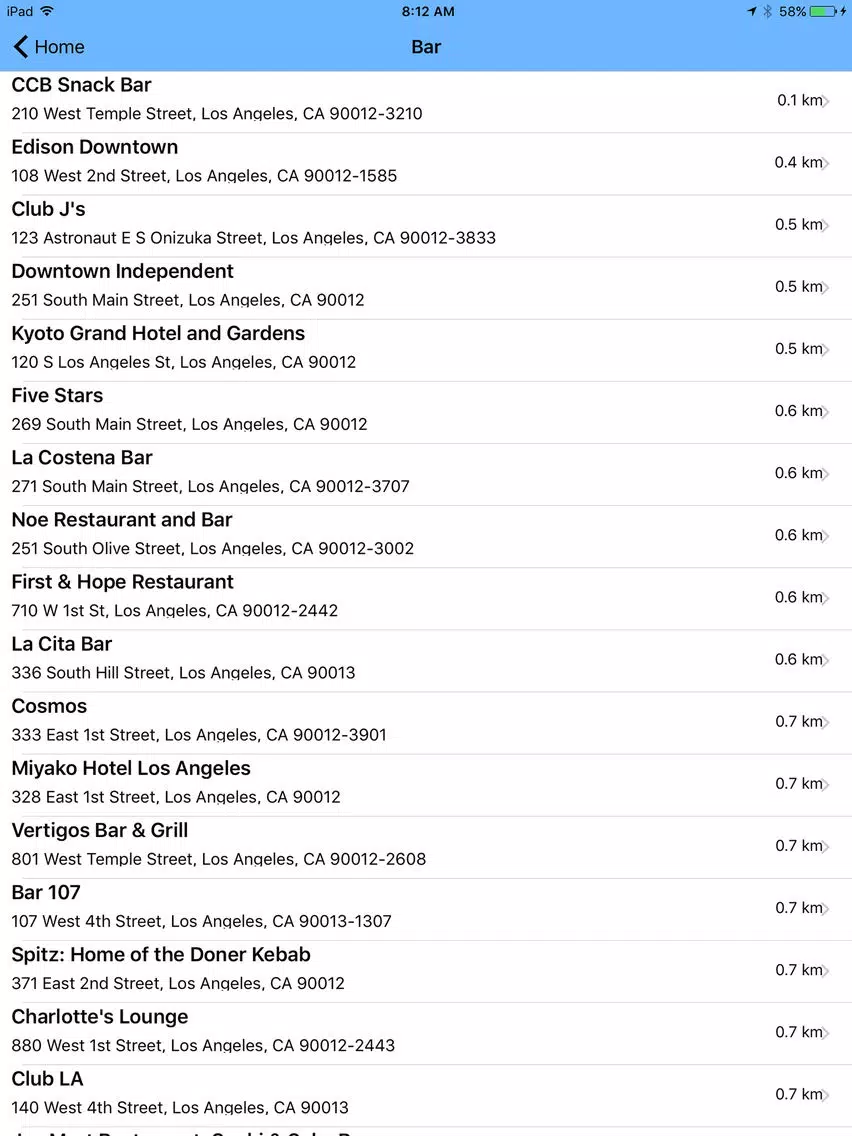 Los Angeles Guide - Totally Offline iPad Screenshots
