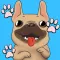 Frenchie Luv - French Bulldog Emojis