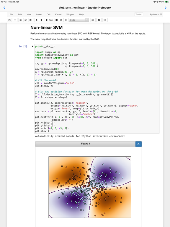 Carnets - Jupyter (with scipy) iPad Screenshots