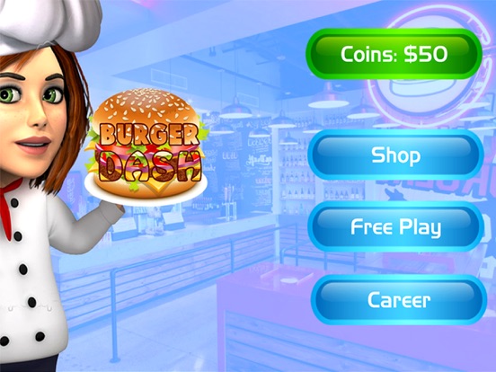 Burger Dash - Top Free Burger Cooking Diner Games iPad  سکرین شاٹس