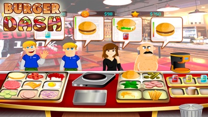 Burger Dash - Top Free Burger Cooking Diner Games سکرین شاٹس