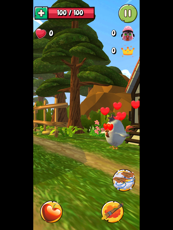 Chicky Love Run iPad  سکرین شاٹس