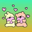 Bear & Rabbit 3 Stickers pack
