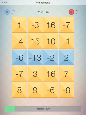 Number Battle - fun game (puzzle) with numbers. Show the erudition, play with friends iPad Screenshots
