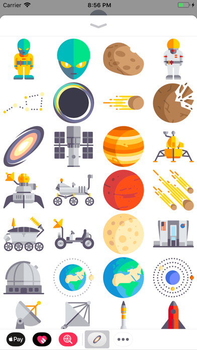 Space Stickers - iMessage Screenshots