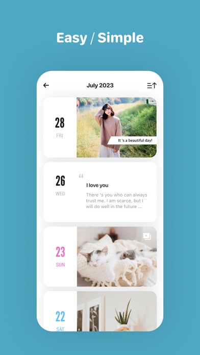 Card Diary - Journal, Diary Screenshots