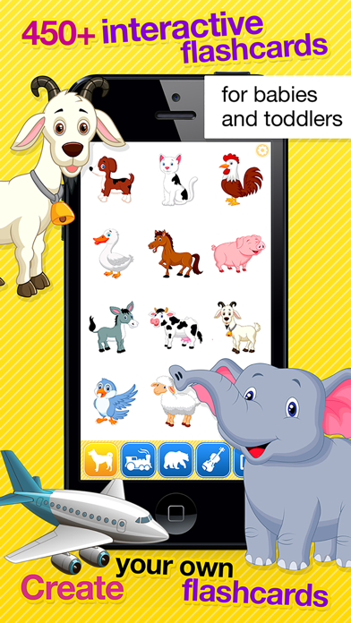 Smart Baby Touch HD - Amazing sounds in toddler flashcards of animals, vehicles, musical instruments and much more应用截图