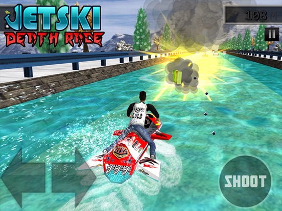 Jet Ski Death Race - Top Free 3D Water Racing Game iPad 应用截图