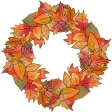 Glitter Fall Leaves Stickers Glitter Fall Leaves Stickers