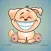Sticker me: Funny Yellow Dog