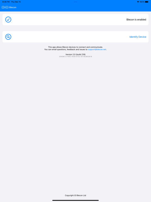 Blecon iPad Screenshots