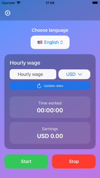 Real Time Earnings Calculator Screenshots