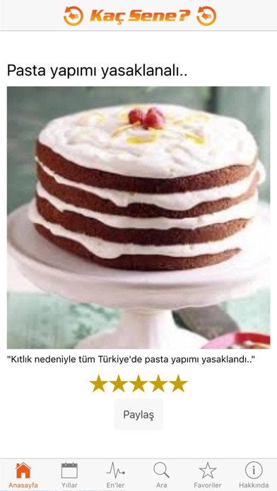 Kaç Sene Oldu? - İlginç Bilgiler - Komik Olaylar Screenshots