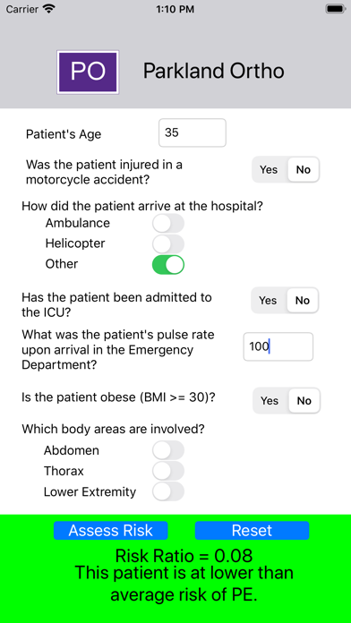 Parkland Orthopedic Screenshots