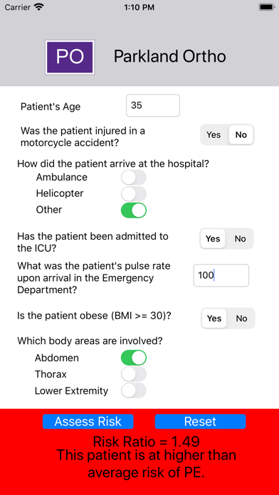 Parkland Orthopedic Screenshots