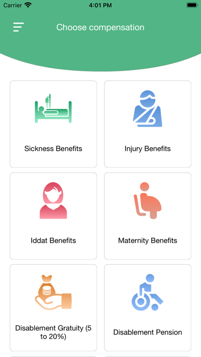 PESSI Benefits Screenshots