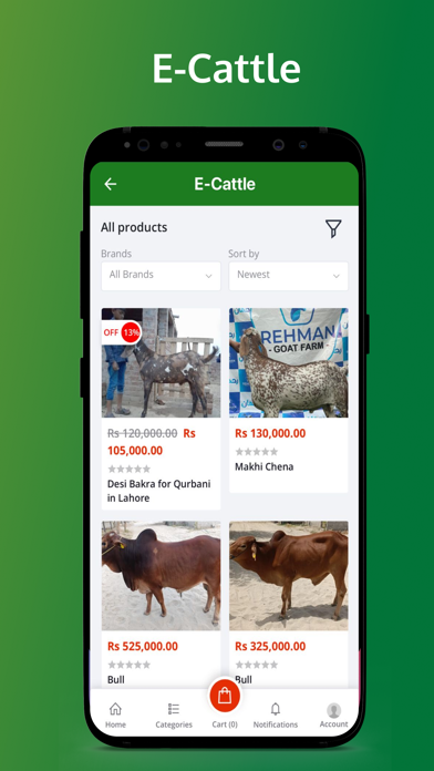 e-Cattle Market Screenshots