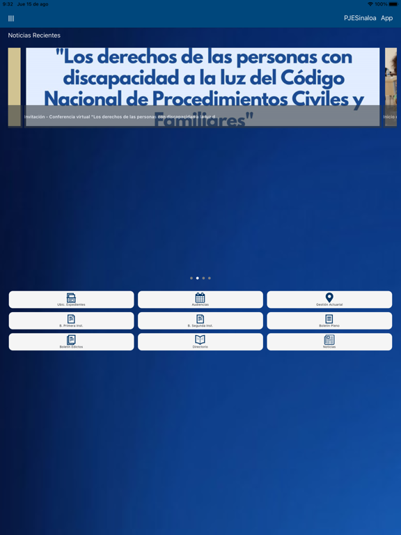 PJESinaloa iPad Screenshots