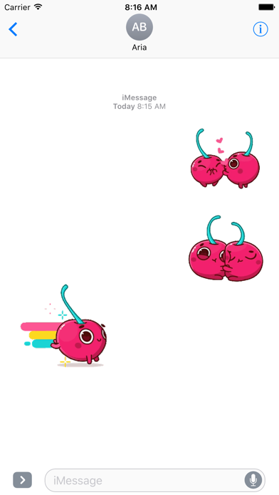 Animated Hot Cherry Sticker Screenshots
