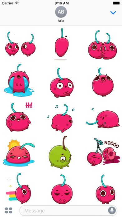 Animated Hot Cherry Sticker Screenshots