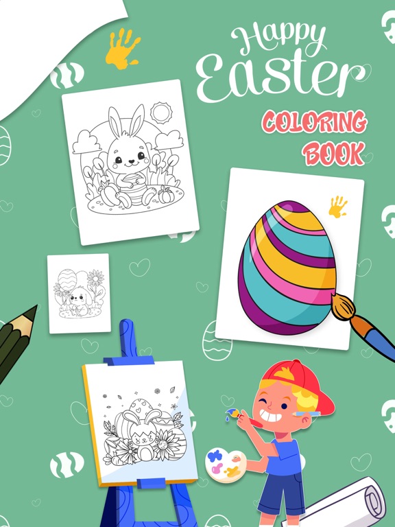 Easter Egg Coloring Book Game iPad Screenshots
