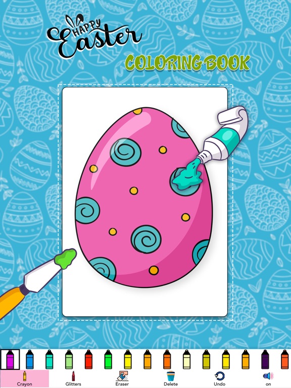 Easter Egg Coloring Book Game iPad Screenshots