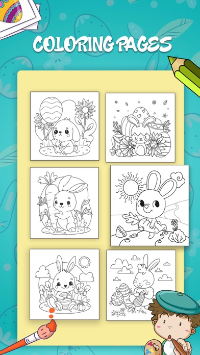 Easter Egg Coloring Book Game Screenshots