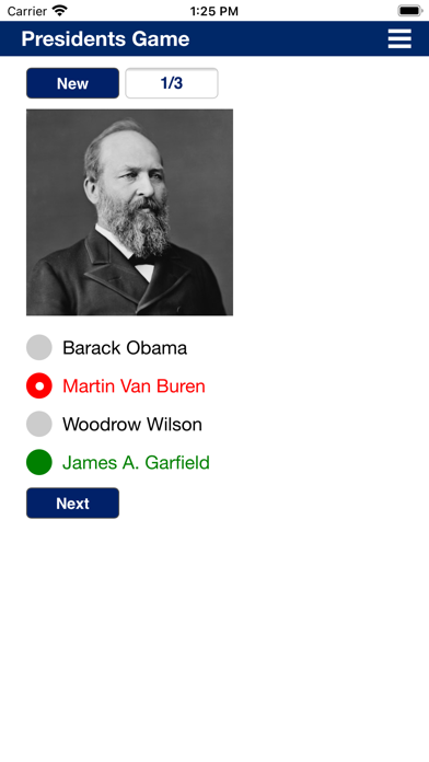 Presidents Game Screenshots