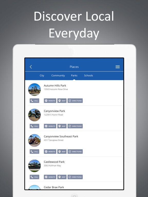 Riverton Connect iPad Screenshots