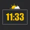Table Clock with weather