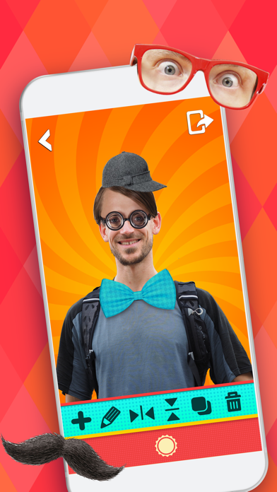 Geek Booth & Sticker Photos in Get Ugly Face Maker Screenshots