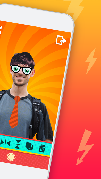Geek Booth & Sticker Photos in Get Ugly Face Maker Screenshots