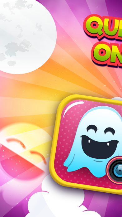 Quick Text on Photo Editor- Add Cute Stickers and Write Captions in Colorful Ghost Frames Screenshots