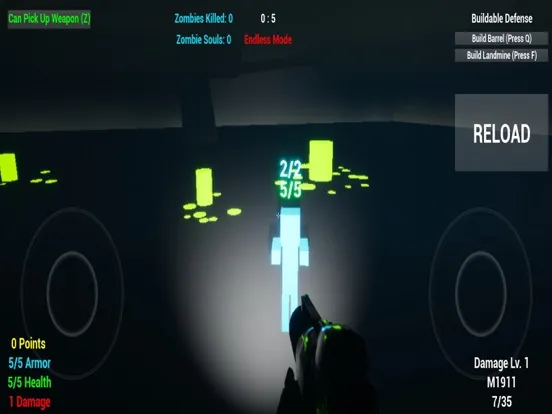 Tangkapan layar Bare Bones Zombie Survival iPad 