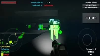 Tangkapan layar Bare Bones Zombie Survival